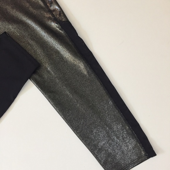 JOY LAB Metallic Shine Leggings Large - Picture 3 of 8